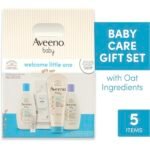 Aveeno Baby Gift Set, Skincare Set with Nourishing Body Wash & Shampoo, Calming Bath Wash, All Over Wipes, Daily Moisturizing Lotion, & Balm