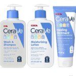 CeraVe Baby Bath Set, 8oz Wash & Shampoo + 8oz Moisturizing Lotion + 3oz Healing Ointment, Fragrance, Parabens, Phthalates, & Tear Free Baby Bath Essentials